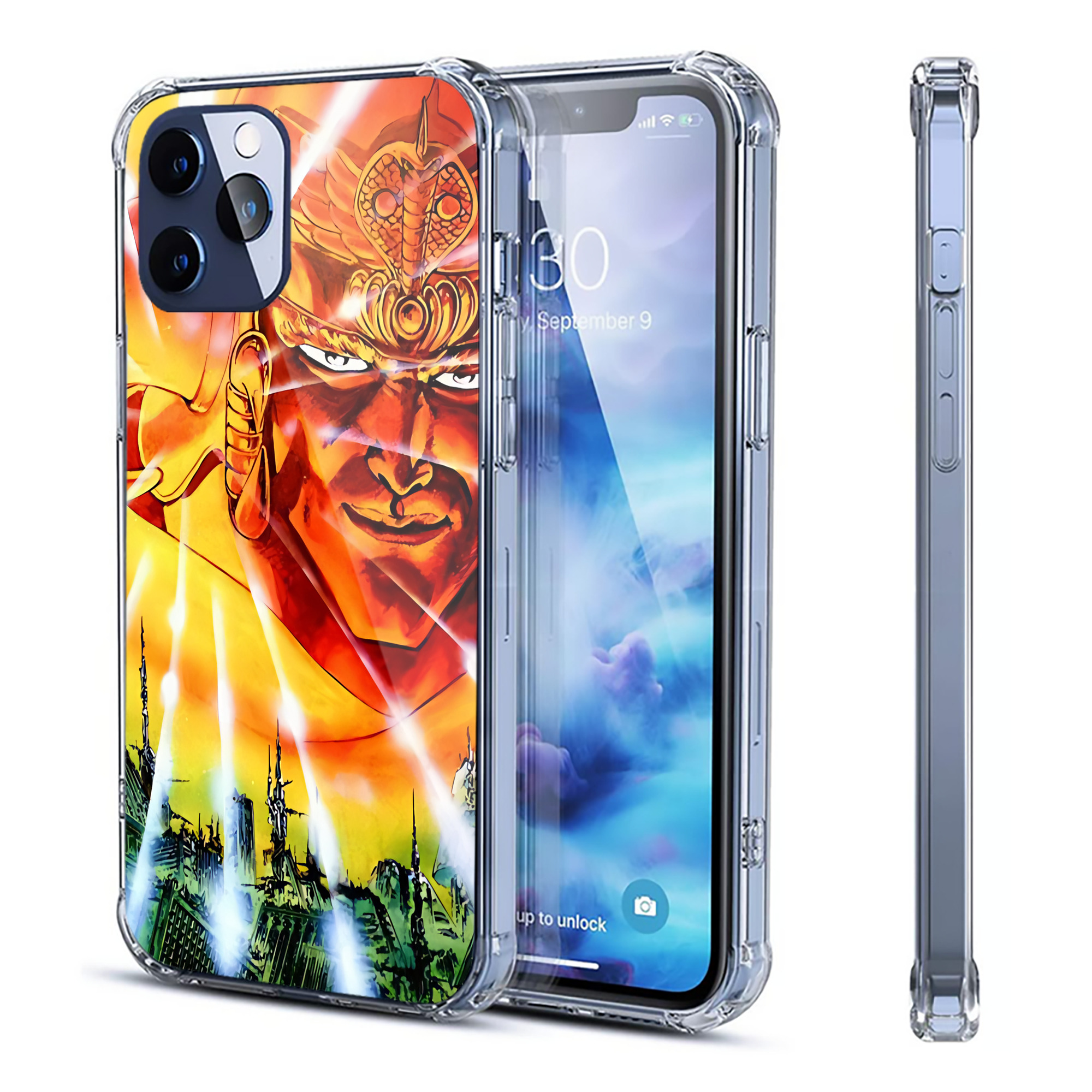（画像用） 北斗の拳 Fist of the North Star 【iPhone 12シリーズ対応】透明スマホケース（クリアソフトケース）